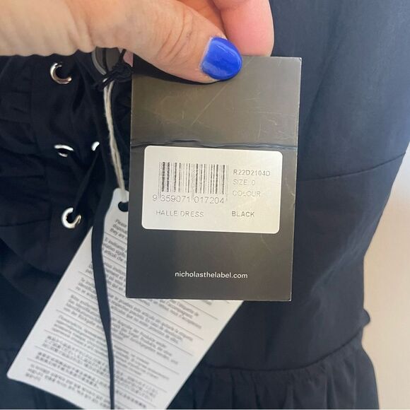 Nicholas Halle Corset Midi Dress In Black | NWT - Picture 6 of 6